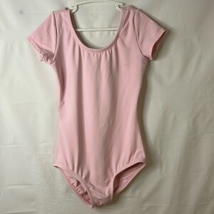 basic moves leotard girls size 12/14 dance costume ballet pink
